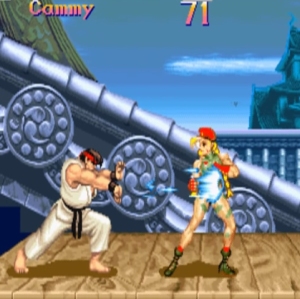 Cammy white VS Ryu street fighter II snes arcade Capcom 