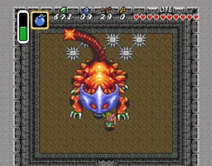 legend of zelda a link to the past helmasaur king boss battle Super Nintendo SNES 16 bit