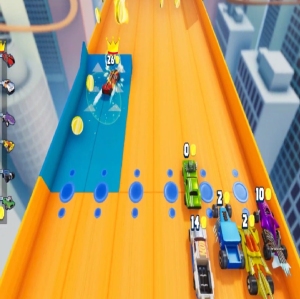 Hot Wheels King of the road arcade game multi-player 