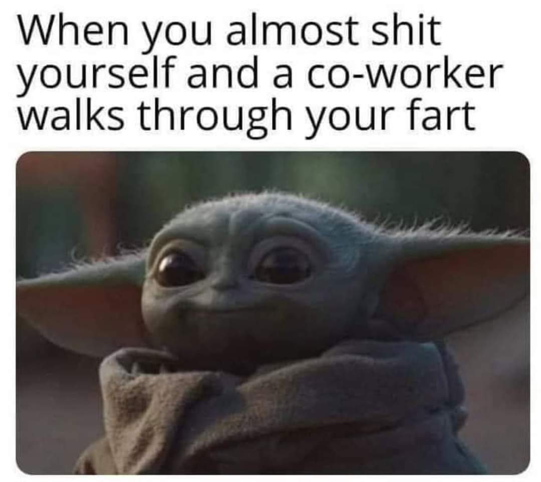 Memes Baby Yoda fart