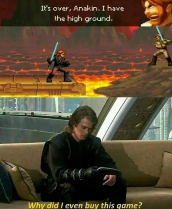 Obi-Wan Kenobi High Ground Star Wars memes