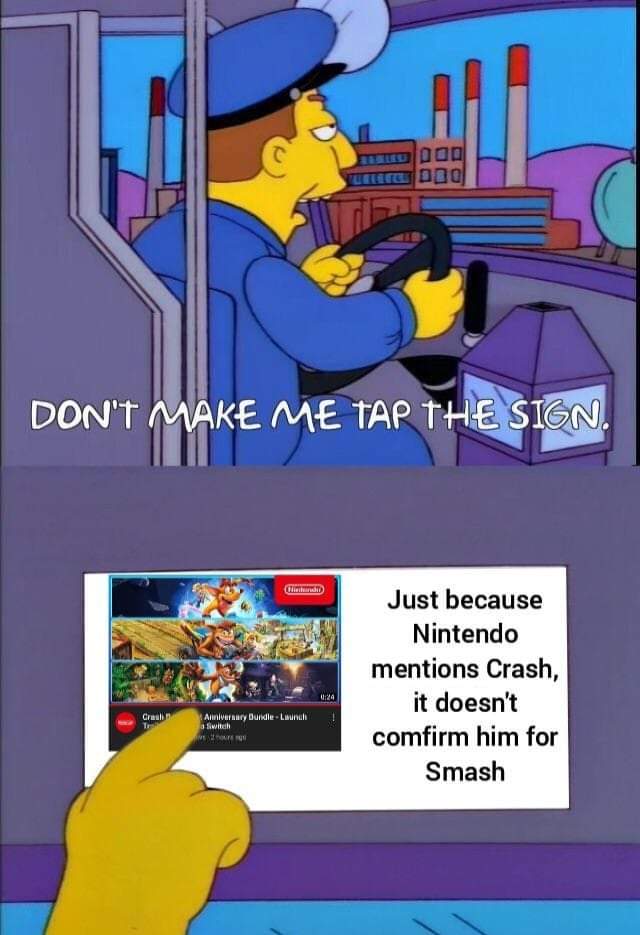 Memes crash Bandicoot Smash Bros 