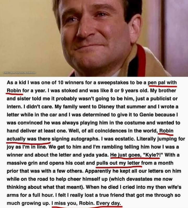 Memes Robin Williams pen pal 