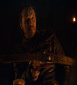 Bronn holding crossbow game of Thrones HBO