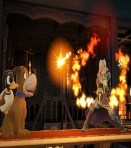 Duck Hunt vs Robin Luigi's Mansion Stage super Smash Bros ultimate Nintendo Switch 