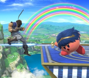 Kirby as Marth Super Smash Bros ultimate Nintendo Switch fire Emblem 