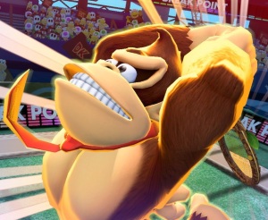 Donkey Kong using super move mario tennis Aces 