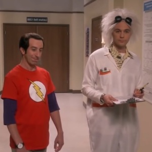 Howard Wolowitz cosplays as Sheldon Cooper for Halloween The Big Bang Theory