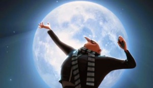 Gru and the moon Despicable Me 2010 movie