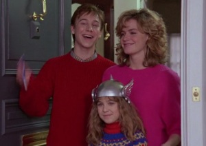 Little girl with Thor helmet Adventures in Babysitting 1987 movie 