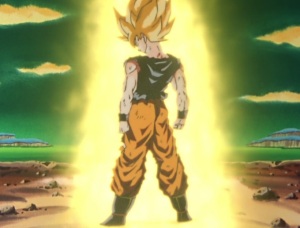 Goku becomes a Super Saiyan first time Dragon Ball Z Kai