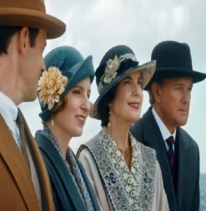 Bertie Pelham Edith Cora and Robert sail to France Downton Abbey: A New Era 2022 movie