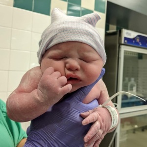 Baby born in hospital 