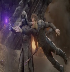 Ronan The Accuser loses Power Stone to Peter Quill Marvel Cinematic Universe Guardians of the galaxy 