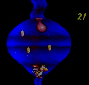 Boss battle Prince Froggy Yoshi's Island SNES Nintendo 