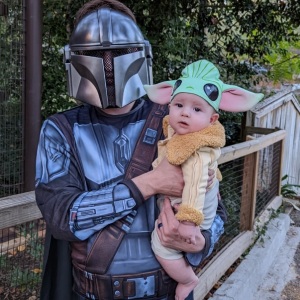 Mandalorian and baby Yoda Greenville Zoo's Boo in the Zoo 2022 South Carolina 