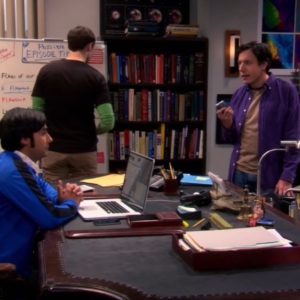 Barry Kripke talking to Raj Koothrappali Big Bang Theory John Ross Bowie